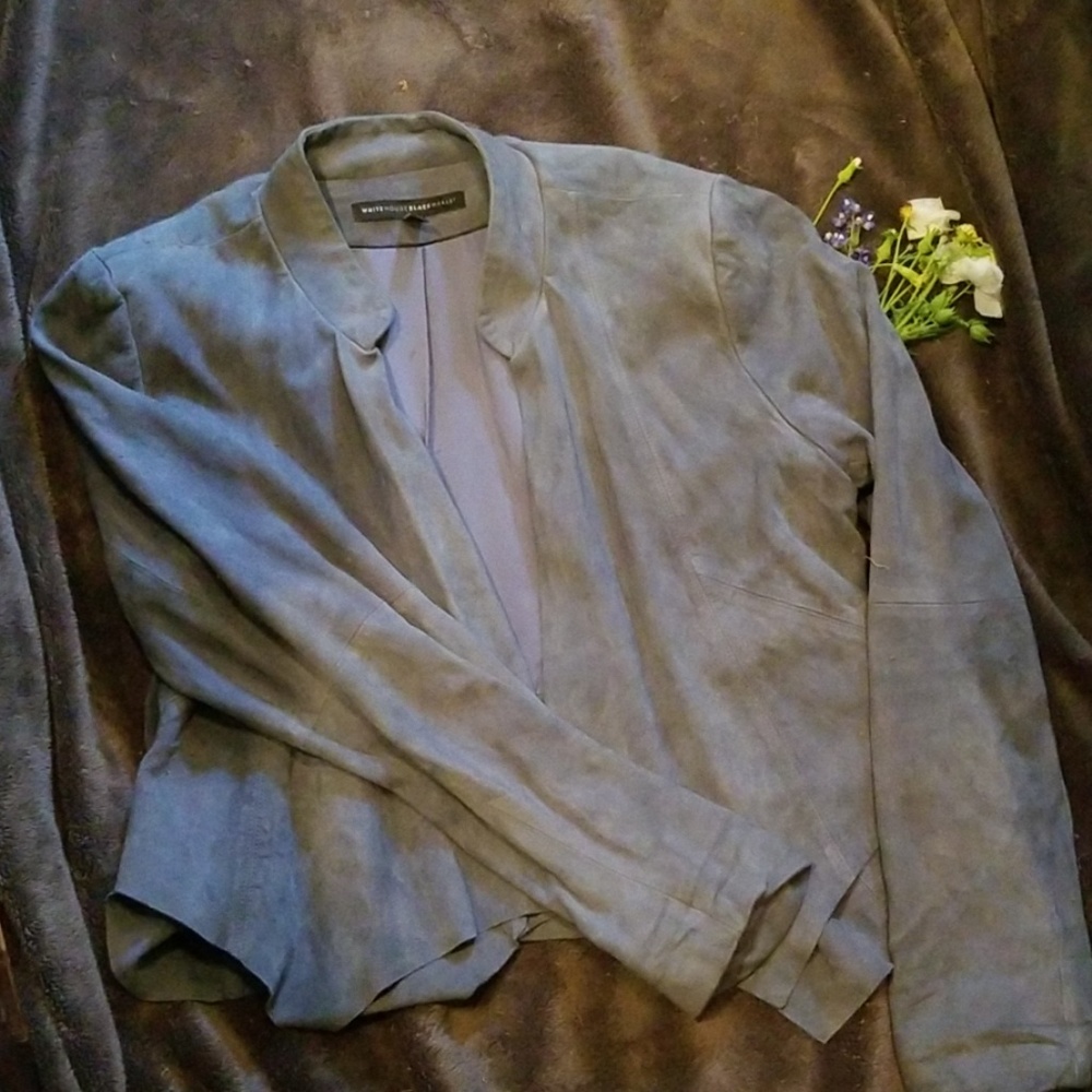 Womens Blue Suede jacket